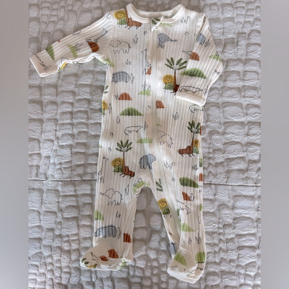 Baby Zippered Footie Pajamas